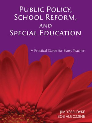 cover image of Public Policy, School Reform, and Special Education